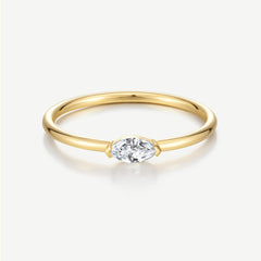 0.12 ct LGD Marquise Glow 14K Gold Ring