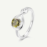 Infinite Embrace Promise Ring In Peridot