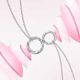 FANCIME “Love Magnetic” Couples Sterling Silver Necklaces