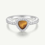 Trinity Essential Silver Ring in Tiger's Eye