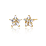 FANCIME "Ms Vega" Twinkling Star Alpha Lyrae Sterling Silver Stud Earring