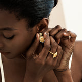 FANCIME "Retro Romance" Vintage Oval Cut November Birthstone Sterling Silver Earrings