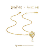 Harry Potter x FANCIME Love Potion Silver Necklace Brushed Texture Design