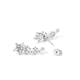 FANCIME "Vega Whisper" Twinkling Star Alpha Lyrae Sterling Silver Stud Earring