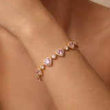 FANCIME "Ms Charming" Silver Tennis Bracelet