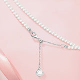 FANCIME "Heart Kiss" Sugar Bow Silver Necklace