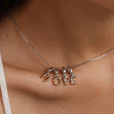 Molten Love Initial Charm Letter E in Sterling Silver