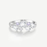 “Wisteria Whisper” Flower Silver Ring