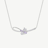 Wisteria Vine Silver Necklace