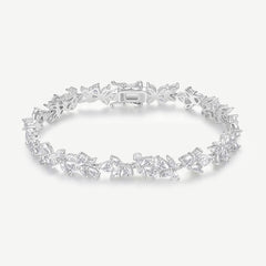 Wisteria Whisper Silver Tennis Bracelet