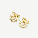 Nature-Inspired Lily of the Valley Dainty Silver Earrings
