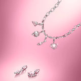 Sweet Cake Silver Charm