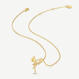 Nature-Inspired Lily of the Valley Bouquet Dainty Silver Necklace