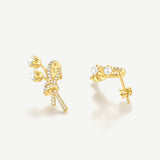 Nature-Inspired Lily of the Valley Bouquet Dainty Silver Earrings