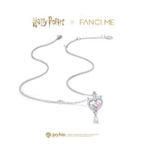 Harry Potter x FANCIME Liebestrank-Halskette aus Silber mit gebürsteter Textur