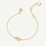 Promise Lock Silver Pendant Bracelet