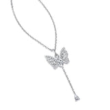 "Butterfly Effect" Pull-String Silver Necklace
