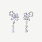 Wisteria Vine Silver Earrings