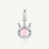 Dark Night Lolita Demon Doll Silver Charm Glow-in-the-Dark Enamel