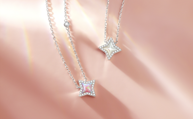 Starlit Melody Sterling Silver Necklace