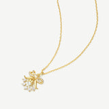 Nature-Inspired Lily of the Valley Dainty Silver Necklace