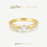 Harry Potter x FANCIME Golden Snitch Silver Ring