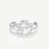 “Wisteria Whisper” Flower Silver Ring