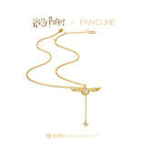Harry Potter x FANCIME Golden Snitch Sterling Silver Necklace