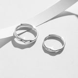 "Love Melody" Adjustable Sterling Silver Matching Rings