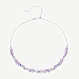 Wisteria Petal Light Silver Necklace