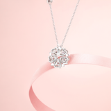 FANCI ME "Heart's Blossom" Sterling Silver Necklace Back