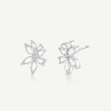 FANCIME "Wisteria Bouquet" Flower Sterling Silver Post Earrings