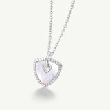 Trinity Signature Silver Necklace in Mother of Pearl