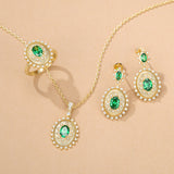 FANCIME "Retro Romance" Vintage Oval Cut May Birthstone Sterling Silver Earrings