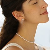 “Blooming Wisteria” Flower Sterling Silver Drop Earrings