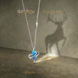 Harry Potter x FANCIME Patronus-Zeichen-Halskette aus Silber, im Dunkeln leuchtend