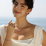 “Wisteria Whisper” Flower Amethyst Silver Ring