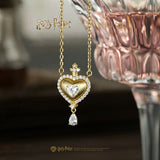 Harry Potter x FANCIME Love Potion Silver Necklace Brushed Texture Design