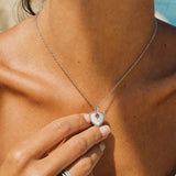 Trinity Signature Silver Necklace in Mother of Pearl