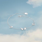 FANCIME "Starlight Butterfly" Luminous Enamel Sterling Silver Bracelet