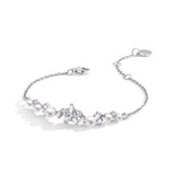 FANCIME "Vega Whisper" Twinkling Star Alpha Lyrae Sterling Silver Bracelet