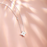 "Starlit Melody" Celestial Sterling Silver Necklace