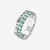 Harry Potter x FANCIME Slytherin House Silver Ring