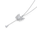 "Butterfly Effect" Pull-String Silver Necklace