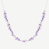 Wisteria Petal Light Silver Necklace