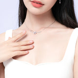 Wisteria Vine Silver Necklace