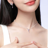 Wisteria Tendril Silver Necklace