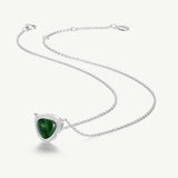 Trinity Essential Silver Necklace in Malachite
