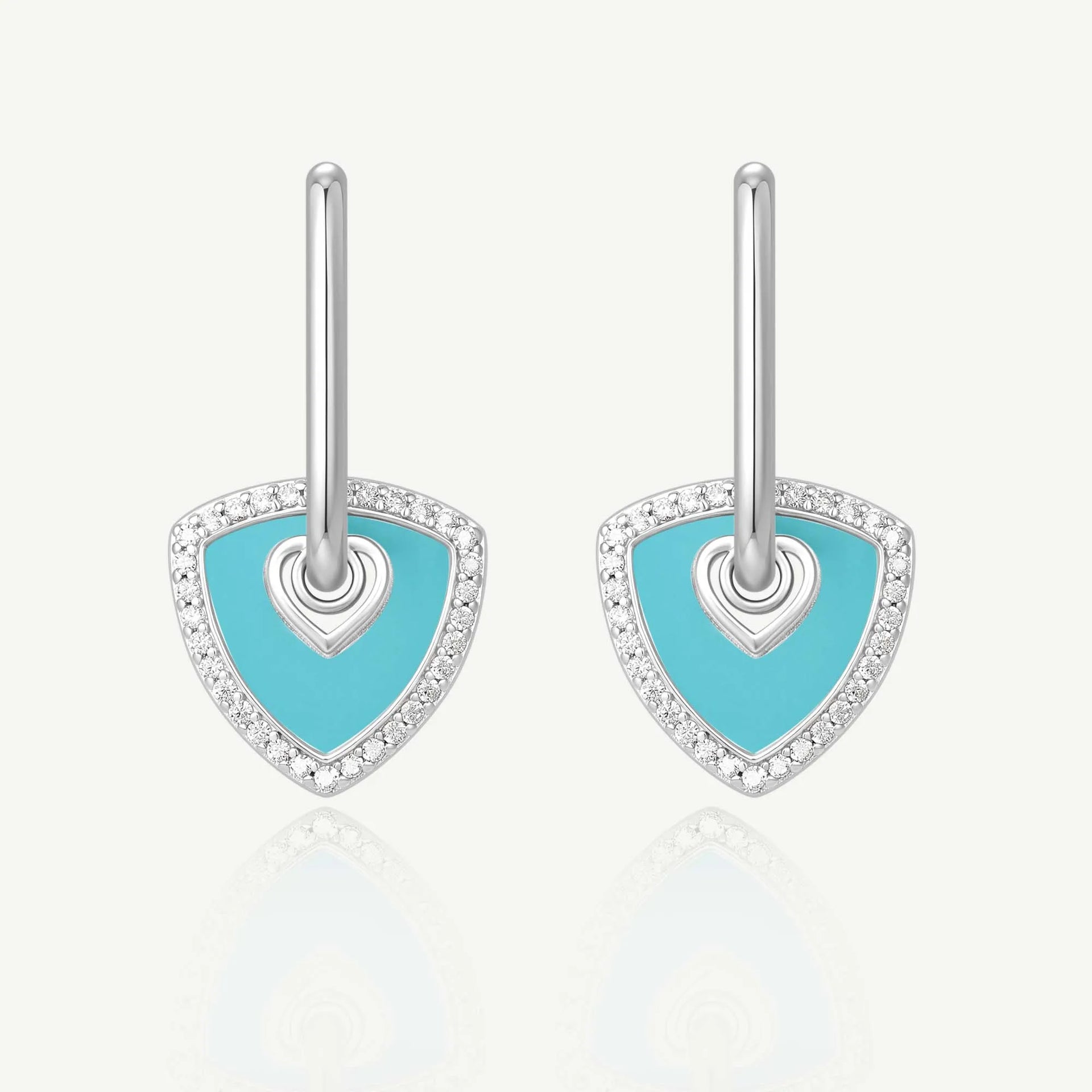 Trinity Signature Silver Earrings Created