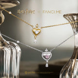 Harry Potter x FANCIME Love Potion Silver Necklace Brushed Texture Design
